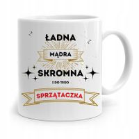 Dla Sprzątaczki Kubek Ładna Mądra Sprzątaczka Z Nadrukiem Ze Zdjęciem