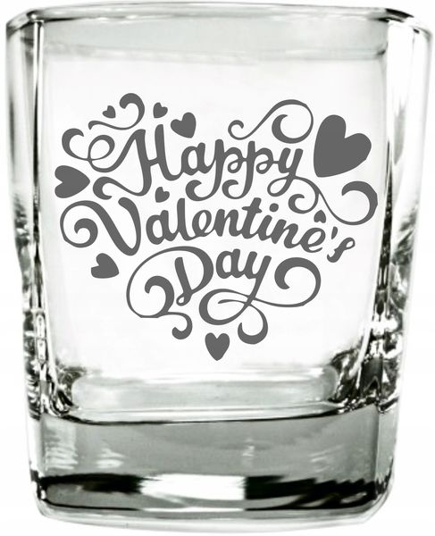 Szklanka do whisky VALENTINES prezent WALENTYNKI zdjęcie 1