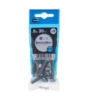 Śruba 6x30mm metryczny skok gwintu 10 szt. łeb 6-kątny fra