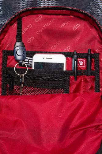 Plecak CoolPack BASIC PLUS czarny  z czerwonymi dodatakmi, MISTY RED (B03006) na Arena.pl