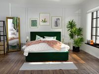 Łóżko Momiko Hilding 140x200 cm Metalowa trójkąt - srebrny 95 cm