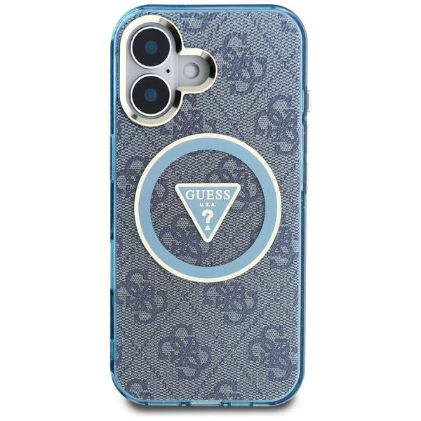 Etui Guess do iPhone 16, Niebieski, MagSafe zdjęcie 3