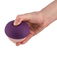 silikonowy masażer w uroczym kształcie babeczki. stymulator dla kobiet.