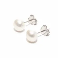 Kolczyki srebrne perełki perła srebro 925