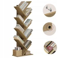 Regał na książki artisan choinka biblioteka półka szafka w kształcie