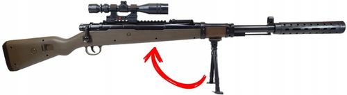 SZTUCER KARABIN MYŚLIWSKI NA KULKI SNAJPERKA ASG na Arena.pl