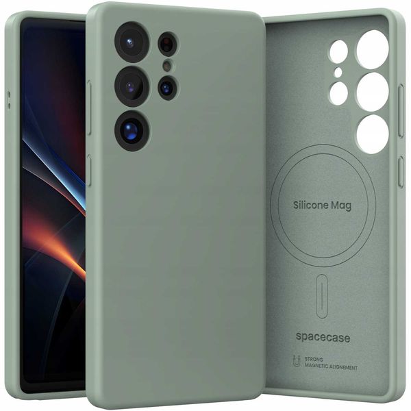 Spacecase Silicone Mag Galaxy S25 Ultra Mint zdjęcie 7