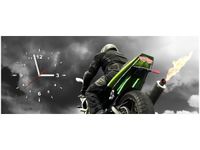 100X40CM ZEGAR MONSTERBIKE OBRAZ