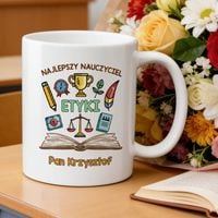 Kubek z imieniem dla nauczycielki / nauczyciela etyki