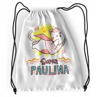 Plecak Sportowy Szkolny Dla Pauliny Córki Dziecka Z Nadrukiem Ze Zdjęciem