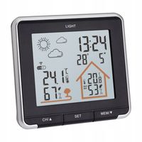 Stacja pogody temperatura i wilgotność zegar