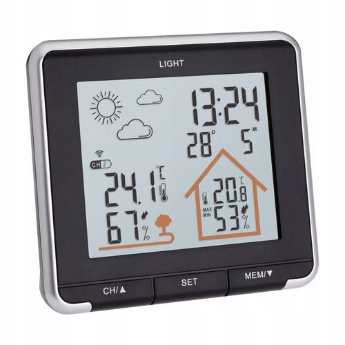 Stacja pogody temperatura i wilgotność zegar na Arena.pl