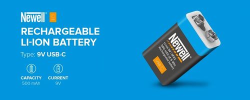 Bateria 9V R9 Z Wbudowanym USB-C Newell 500mAh na Arena.pl