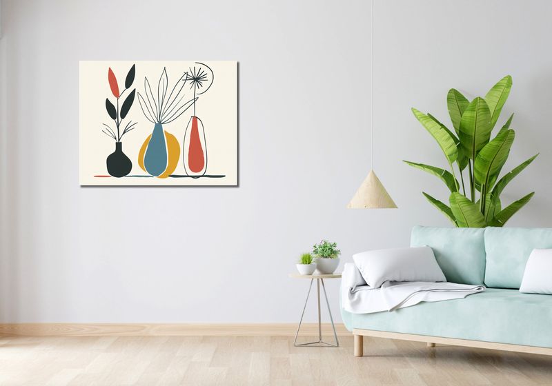 Obraz 90x70cm Kwieciste Wzory zdjęcie 2