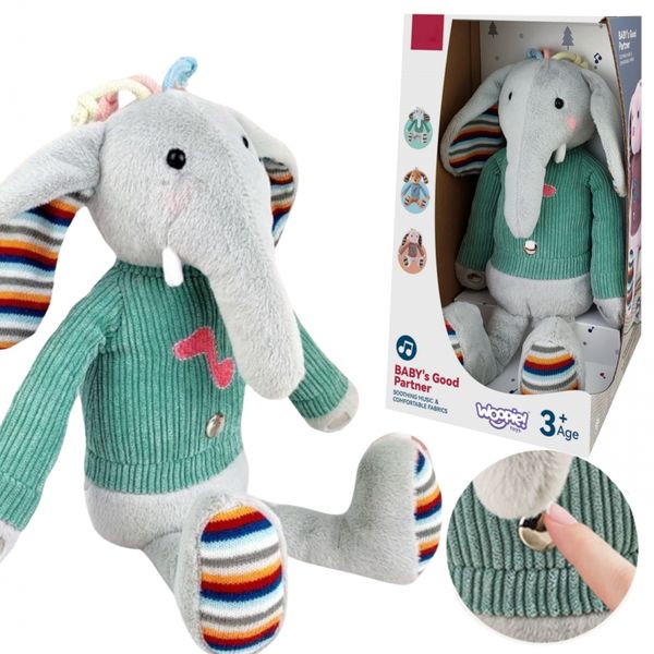 WOOPIE Interaktywny Słonik Przytulanka z Dźwiękiem i Światłem zdjęcie 1