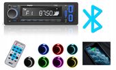Radio Samochodowe Bluetooth 1-Din Radioodtwarzacz Pilot Usb Mp3 Sd Aux Rgb
