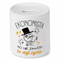 Dla Ekonomisty Skarbonka Na Urodziny Na Prezent Z Nadrukiem Ze Zdjęciem
