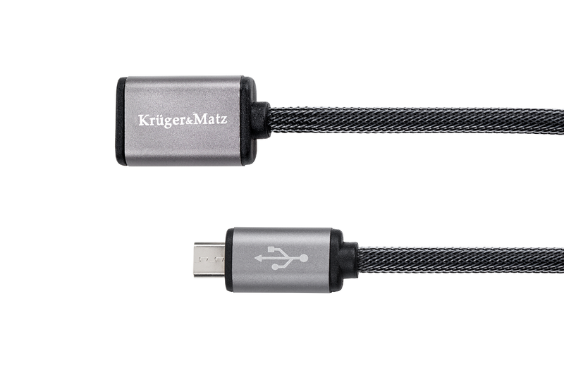 KM0332 Kabel USB - micro USB gniazdo-wtyk 1.0m Kr zdjęcie 1