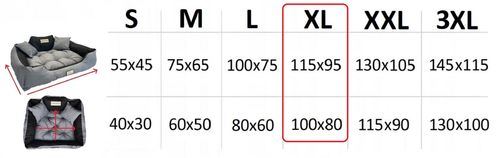 Legowisko dla psa kojec KINGDOG 115x95 personalizowane wodoodporne czarne na Arena.pl