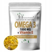 OMEGA 3 KWASY TŁUSZCZOWE DHA EPA 100 KAPS MOCNE Z DZIKICH SARDELI