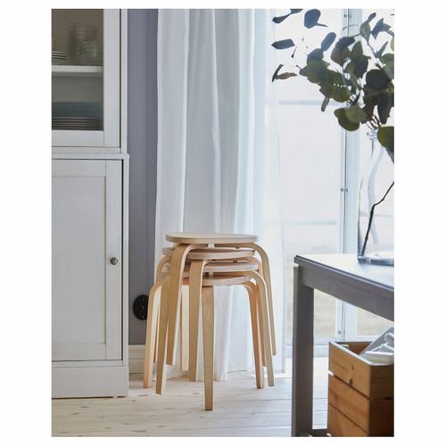 IKEA KYRRE Stołek taboret brzoza na Arena.pl