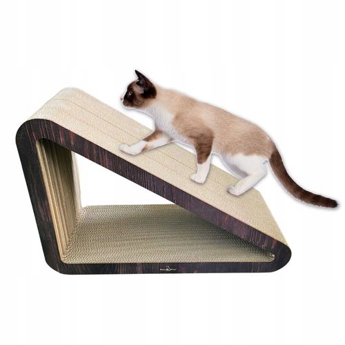 Drapak dla kota Trójkąt XXL | brązowy | 77x69x47x30 cm | Mruu&Pruu na Arena.pl