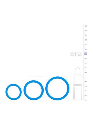 Pierścień-Cock Ring Set Blue na Arena.pl