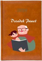 Kalendarz tygodniowy z nadrukiem 2026 A5 KSIĄŻKOWY DLA DZIADKA + IMIĘ