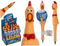 Śmieszny Długopis Ucznia - Głośny, Krzyczący Kurczak