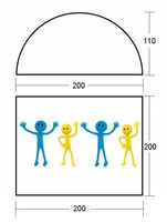 NAMIOT TURYSTYCZNY DOMEPACK 4 PRO ACAMPER 2500mm + GRATIS