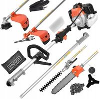 KOSA SPALINOWA 5W1 WIELOFUNKCYJNA NOŻYCE PIŁA PRZEDŁUŻKA 100CM PODKASZARKA