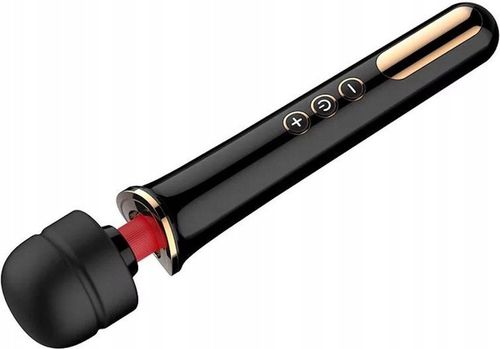 CZARNY MASAŻER ŁECHTACZKI DUŻY WIBRATOR DLA KOBIET - USB na Arena.pl