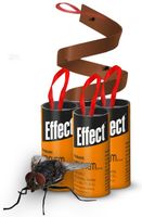 KLEJĄCY LEP NA MUCHY PUŁAPKA NA MUCHY MUSZKI OWOCÓWKI ĆMY EFFECT 4 SZTUKI