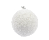 bombka biała JEŻYK 15cm | 5398