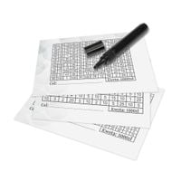 Dodatkowe Kartki z Kwotami do Skarbonki Wykreślanej - 3szt. + Marker