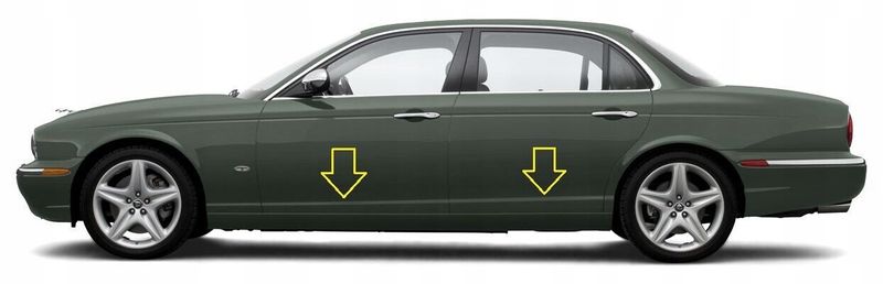 Jaguar XJ8 1998-2009 - Listwy chrom boczne drzwi chromowane zdjęcie 1