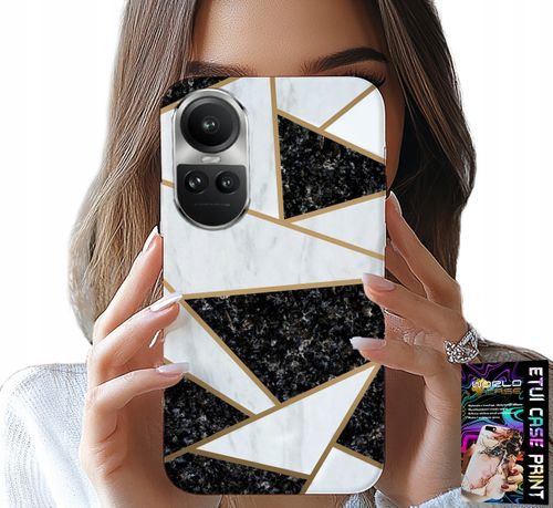 ETUI DO OPPO RENO10 PRO 5G - ELEGANCKIE MODNE WZORY CASE + FOLIA na Arena.pl
