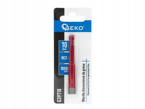 Wiertło diamentowe do gresu 10mm HEX 1/4 GEKO G39718 na Arena.pl