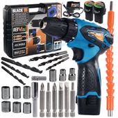 ZESTAW WKRĘTARKA BEZPRZEWODOWA 18 V 2 x BATERIA + WALIZKA + AKCESORIA