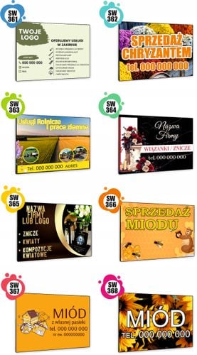 TABLICZKA REKLAMOWA szyld z dibondu nadruk 40x30 cm sprzedaż jajek na Arena.pl