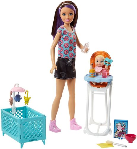 Barbie Skipper Opiekunka Do Dziecka Plus Bobas na Arena.pl