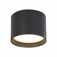 HALOGENOWA CZARNA OPRAWA LED GX53 SUFITOWA ALUMINIOWA IP20