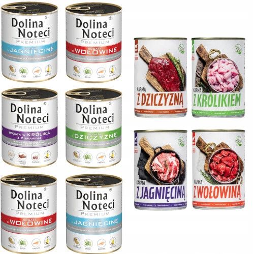 Zestaw dla psa 10x800g: 4x Tuf Tuf + 6x Dolina Noteci bez ryb i drobiu na Arena.pl