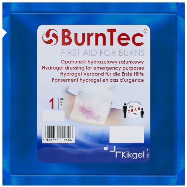 Opatrunek hydrożelowy BurnTec sterylny 10x10cm x4 zdjęcie 2