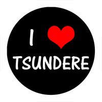 Przypinka I ♥ Tsundere