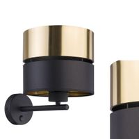 kinkiet hilton black/gold 4344 tk lighting