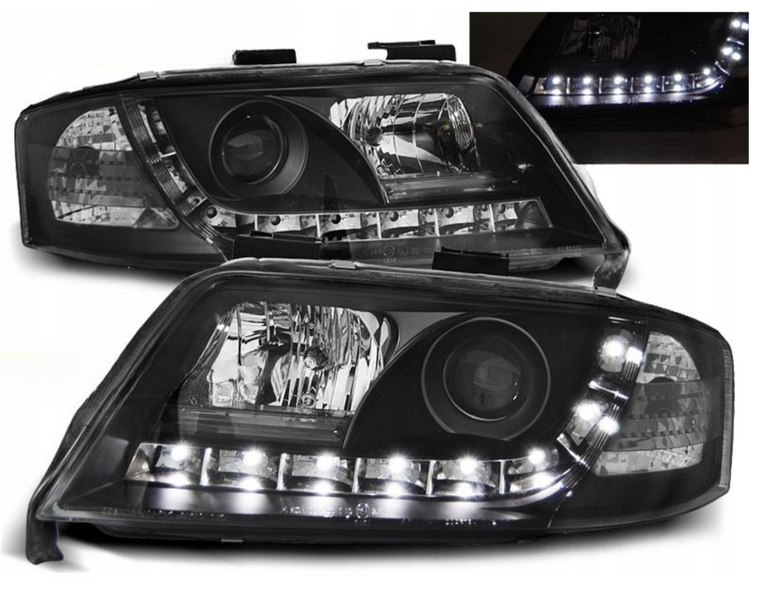 Reflektory Lampy AUDI A6 C5 4B Od  1997 Do 2001 LED DAYLINE Żarówki GRATIS zdjęcie 2