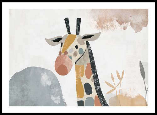 Plakat 66,5x46,5cm Żyrafa Bambino na Arena.pl