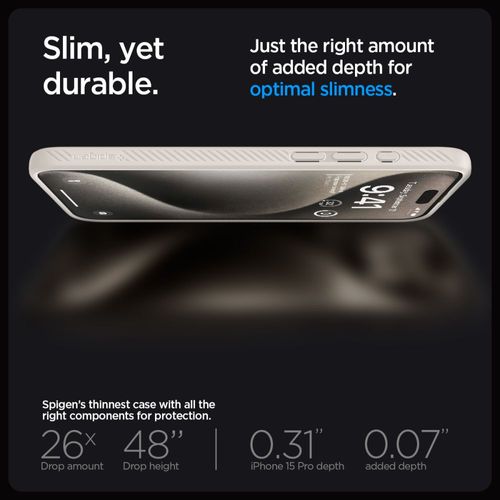 SPIGEN LIQUID AIR IPHONE 15 PRO NATURAL TITANIUM na Arena.pl