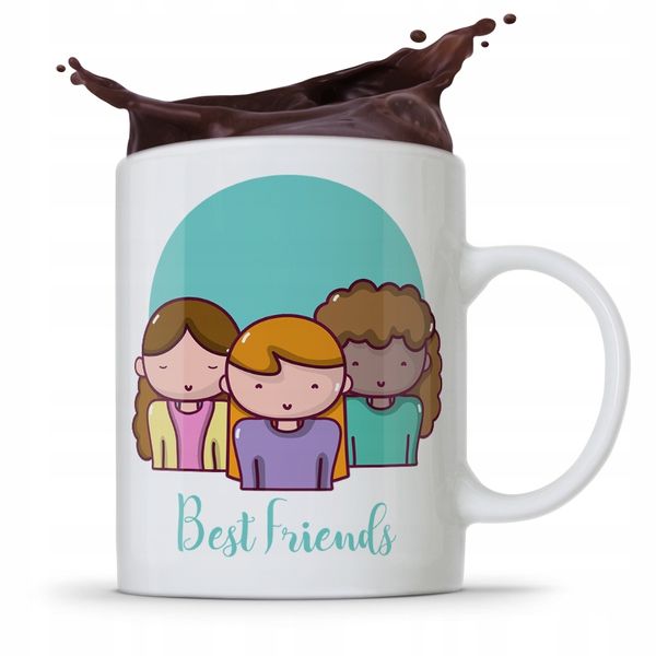 Kubek Prezent Dla Przyjaciela Best Friends Ever Z Nadrukiem Ze Zdjęciem zdjęcie 1